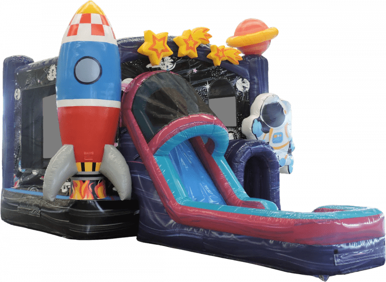 4 in 1 Galaxy Voyager Bounce House W/ Slide
